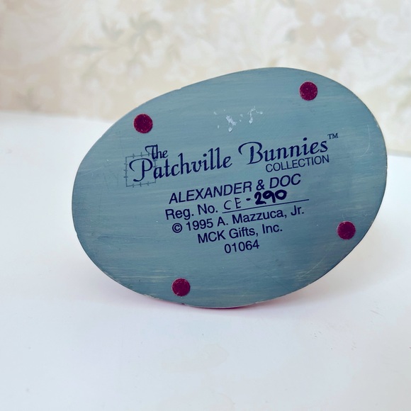 Patchville Bunnies Alexander & Doc Rabbit collection 1995 - Picture 4 of 4